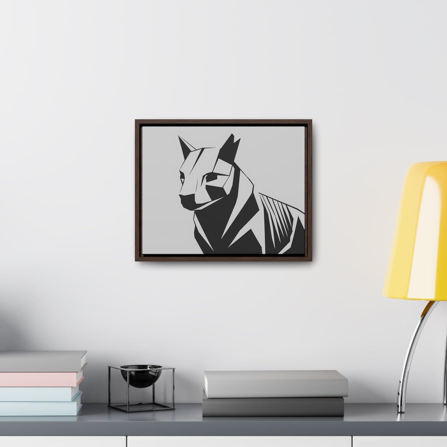 Geometric Guardian - Gallery Canvas Wraps, Horizontal Frame