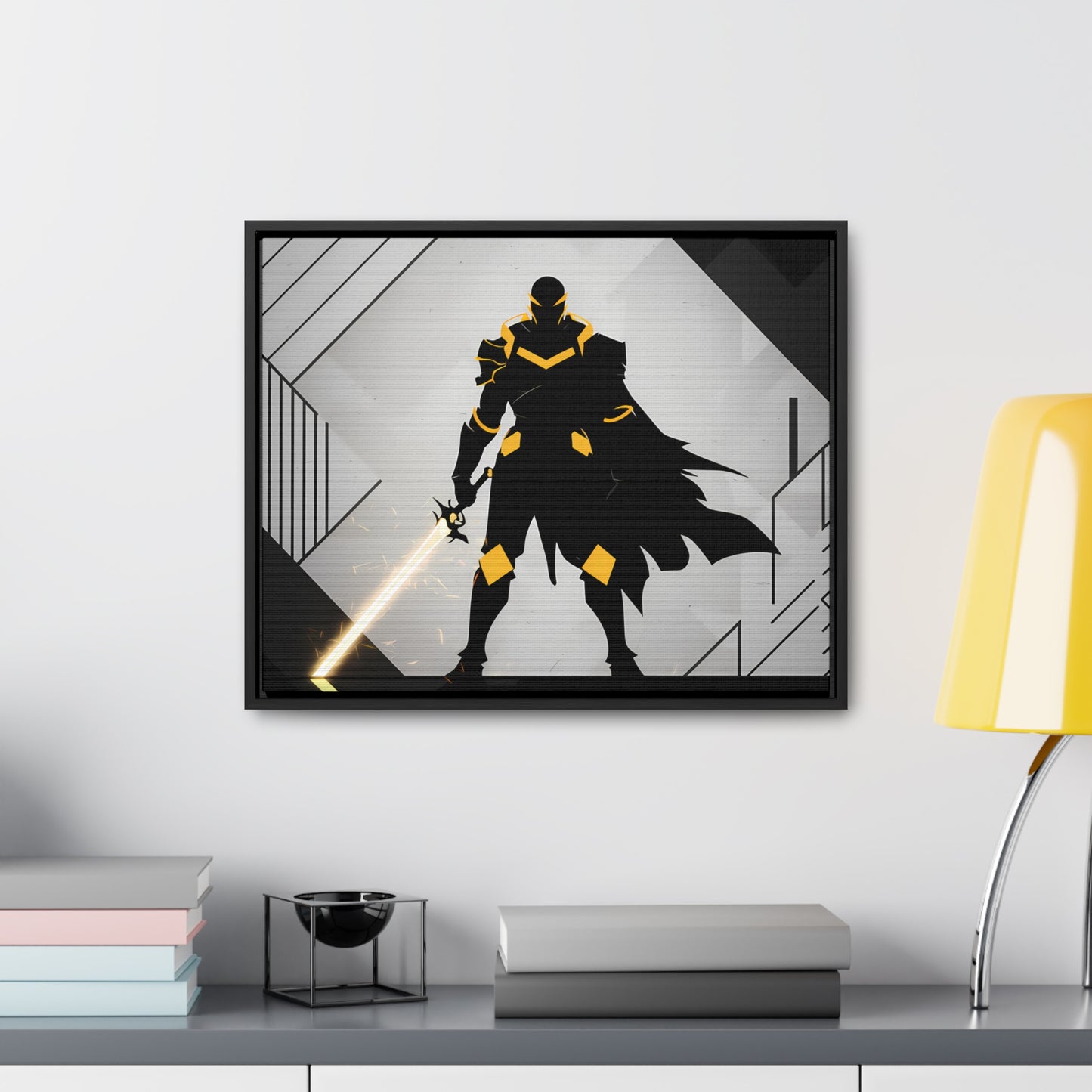 The Sentinel of Shadows - Gallery Canvas Wraps, Horizontal Frame