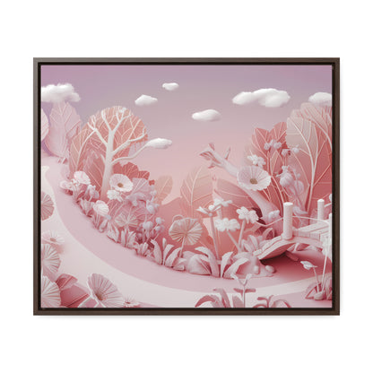 Whimsical Dawn Garden - Gallery Canvas Wraps, Horizontal Frame