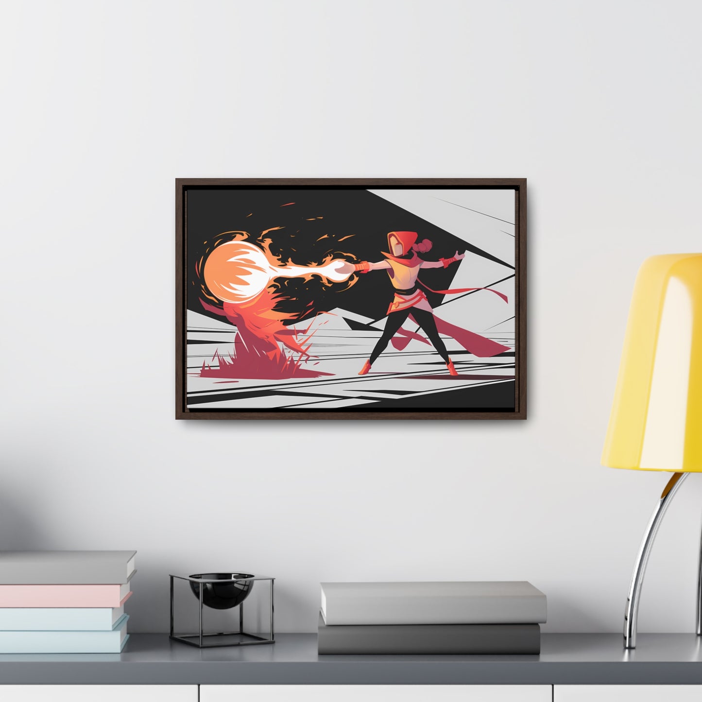 Conjuring the Firestorm - Gallery Canvas Wraps, Horizontal Frame