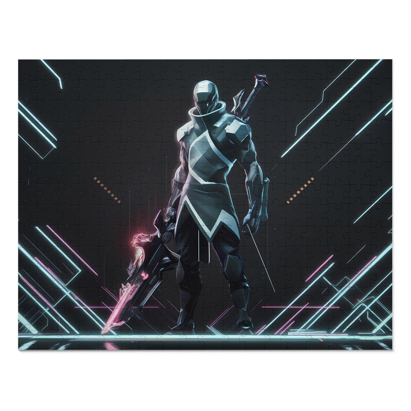 Cybernetic Blade Sentinel - Jigsaw Puzzle (30, 110, 252, 500,1000-Piece)