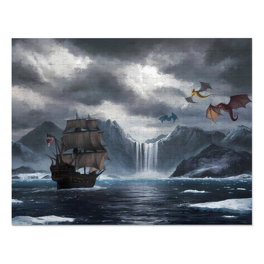 Dragons Over Frozen Seas - Jigsaw Puzzle (30, 110, 252, 500,1000-Piece)