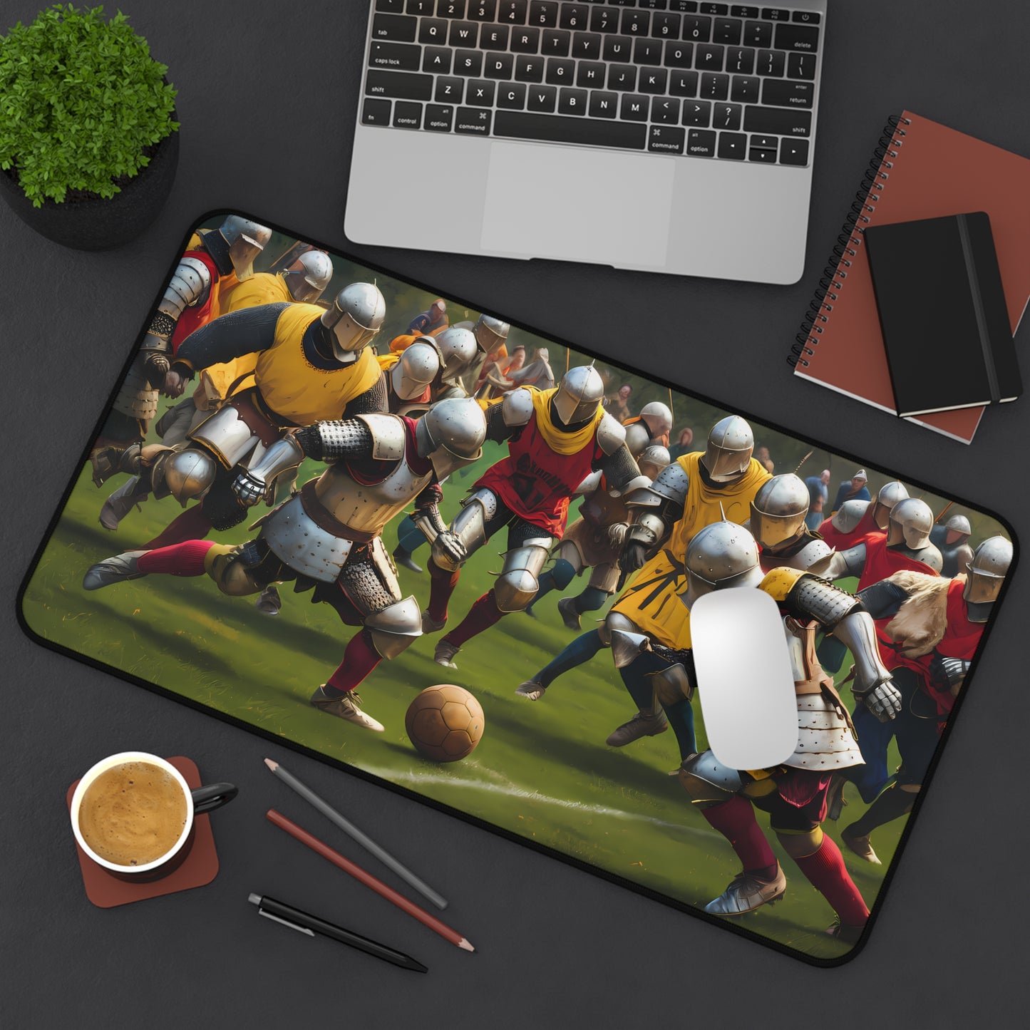 Medieval Football Frenzy - Desk Mat