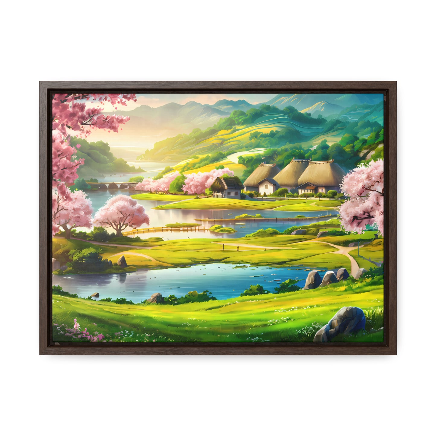 Serenity in Spring Meadows - Gallery Canvas Wraps, Horizontal Frame