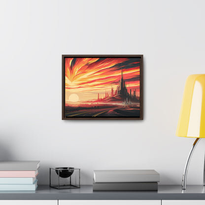 Twilight of the Metropolis - Gallery Canvas Wraps, Horizontal Frame