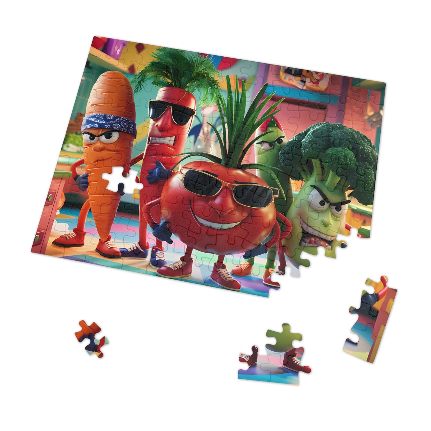 "Veggie Squad: Kitchen Warriors" - Jigsaw Puzzle (30, 110, 252, 500,1000-Piece)