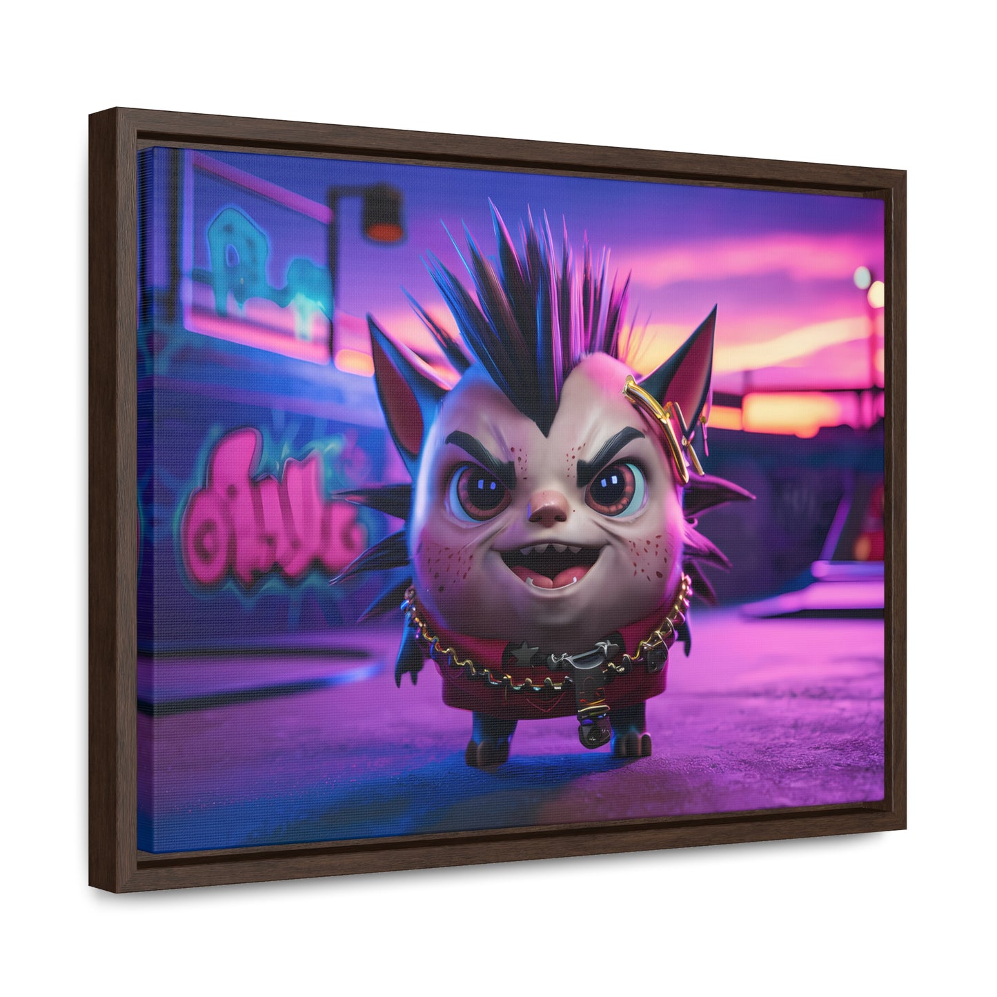 Punk Paws Unleashed - Gallery Canvas Wraps, Horizontal Frame