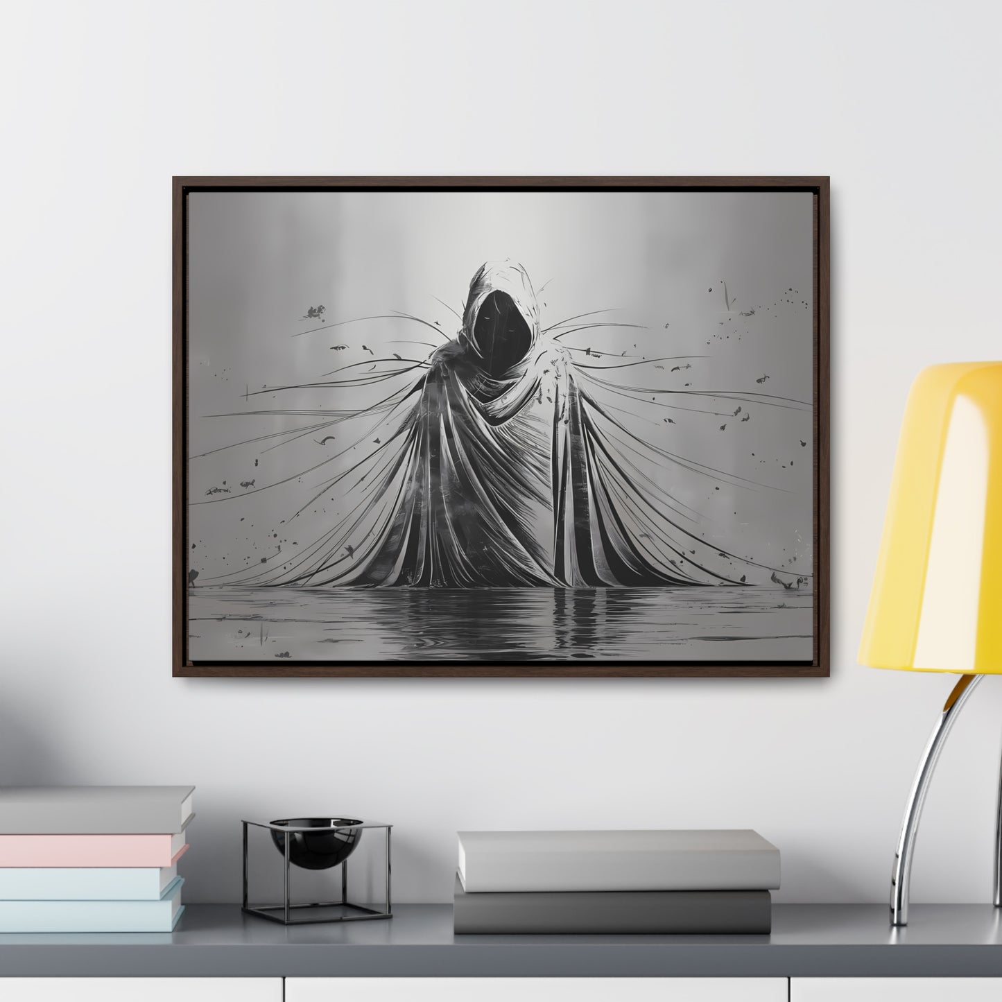 Ethereal Sentinel of the Abyss - Gallery Canvas Wraps, Horizontal Frame