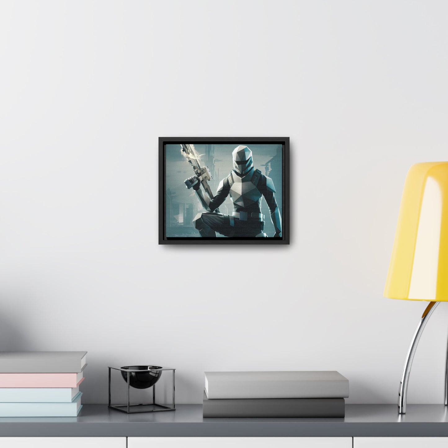 Guardian of the Futuristic Citadel - Gallery Canvas Wraps, Horizontal Frame