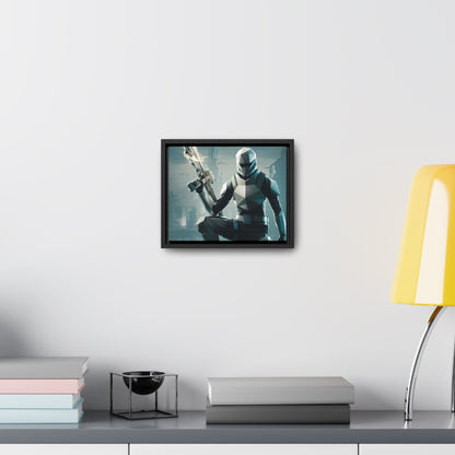 Guardian of the Futuristic Citadel - Gallery Canvas Wraps, Horizontal Frame