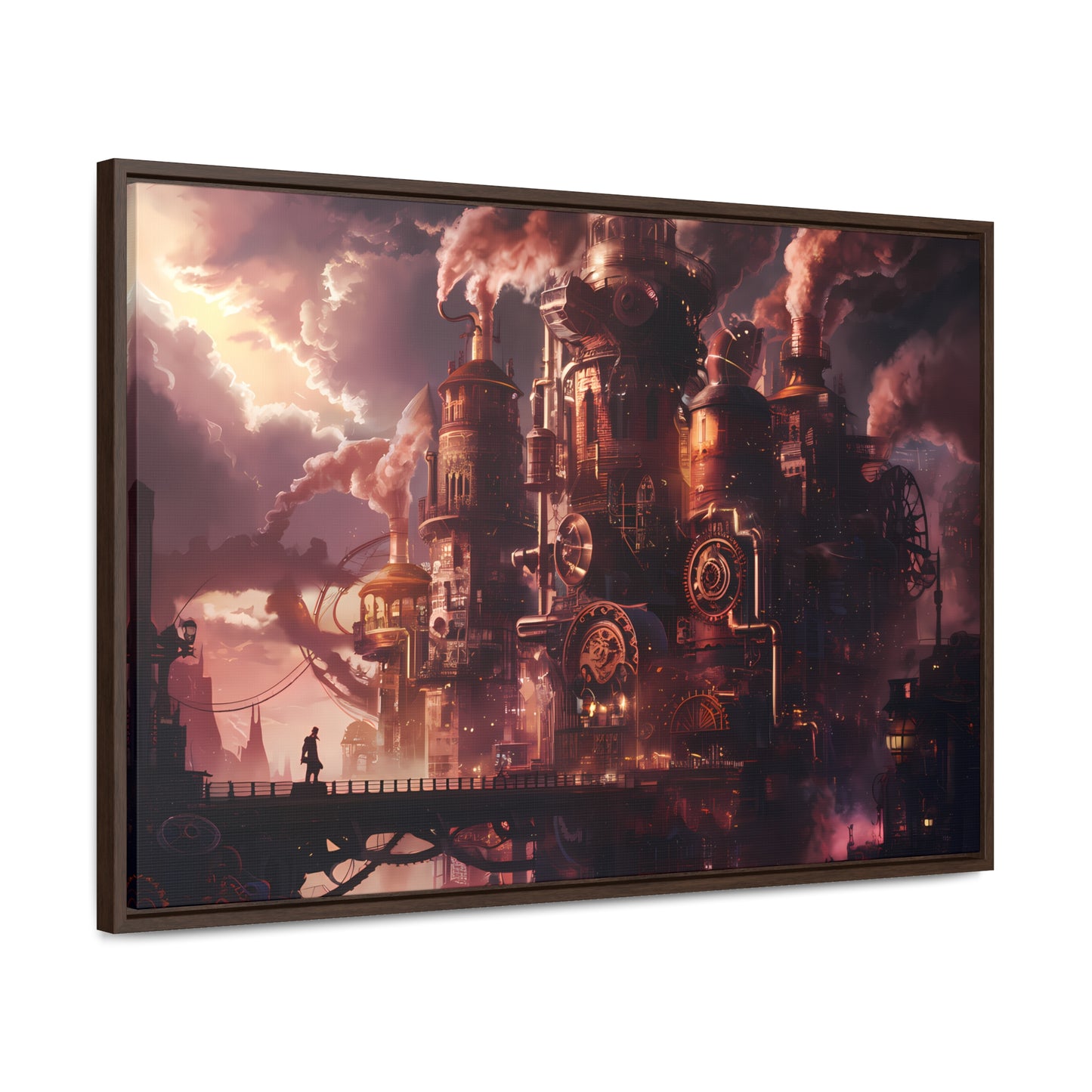 Industrial Twilight - Gallery Canvas Wraps, Horizontal Frame