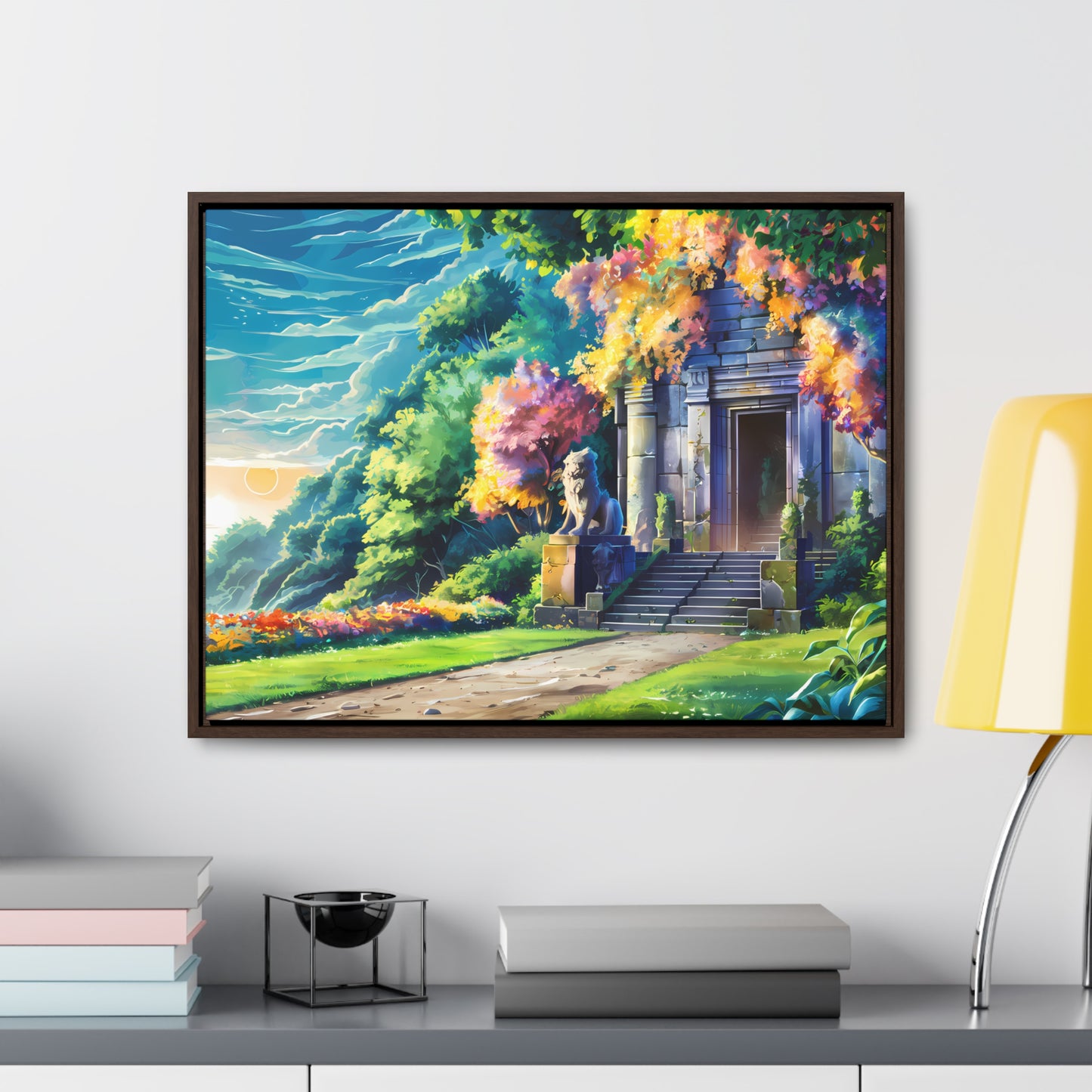 Sanctuary of the Forgotten Dawn - Gallery Canvas Wraps, Horizontal Frame