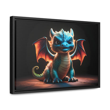 Fierce Baby Dragon Guardian - Gallery Canvas Wraps, Horizontal Frame