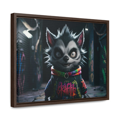 Urban Graffiti Rebel - Gallery Canvas Wraps, Horizontal Frame