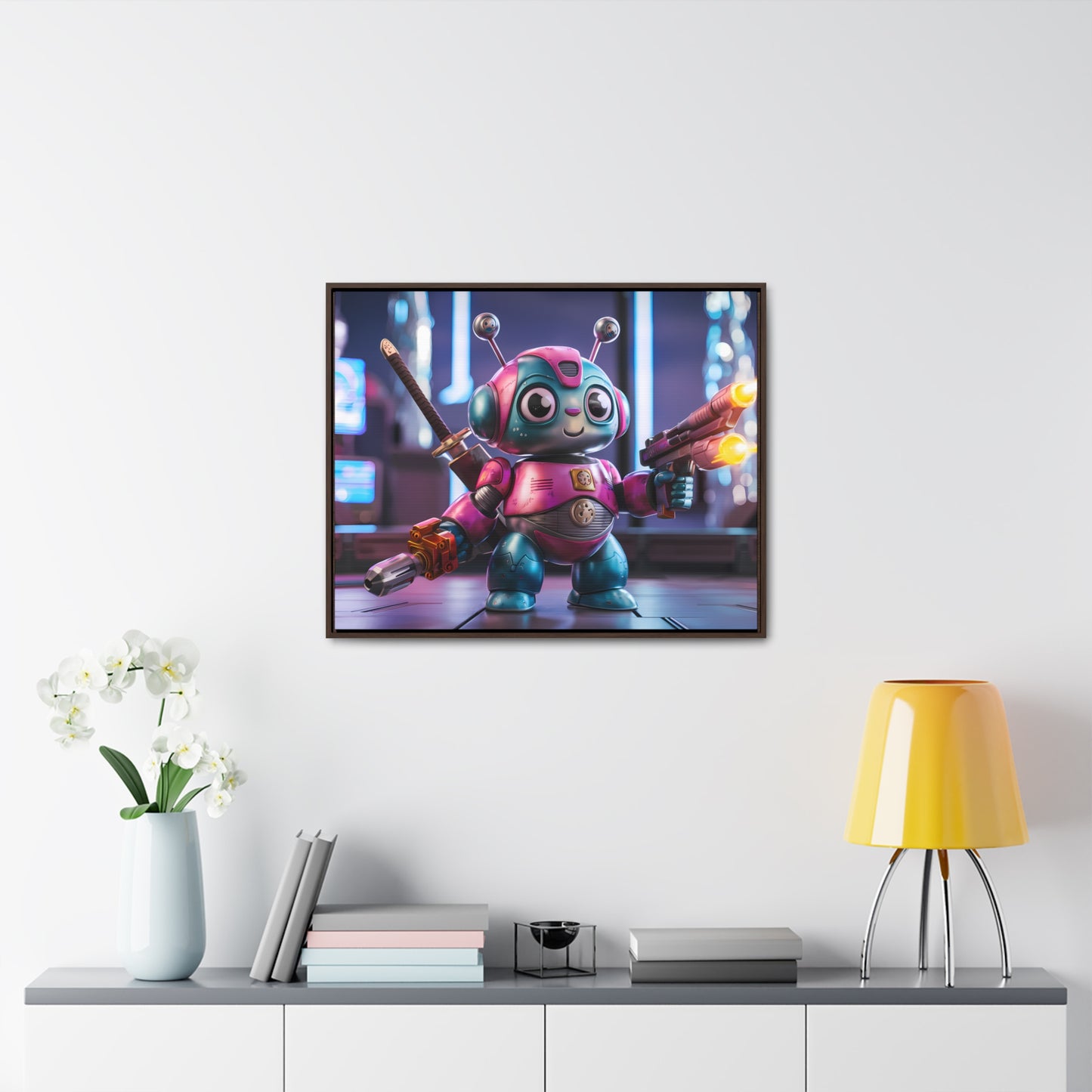 Robo-Samurai Defender - Gallery Canvas Wraps, Horizontal Frame