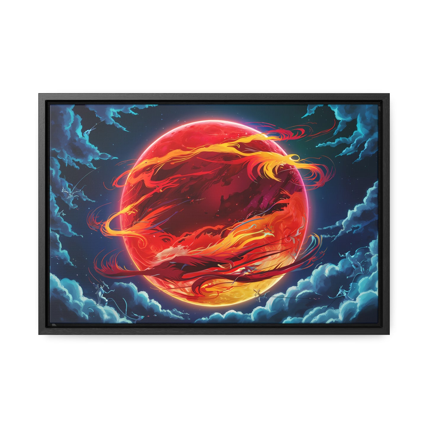 Eclipse of the Eternal Phoenix - Gallery Canvas Wraps, Horizontal Frame