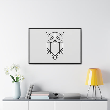 Geometric Owl - Gallery Canvas Wraps, Horizontal Frame