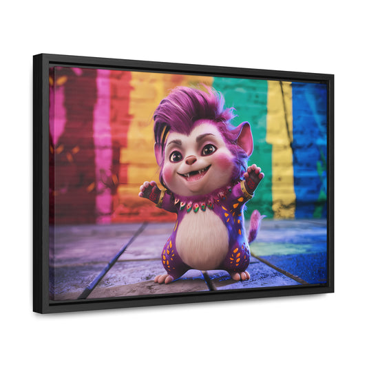 Colorful Celebration Creature - Gallery Canvas Wraps, Horizontal Frame