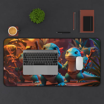 "Tribal Guardians of the Jungle" - Desk Mat