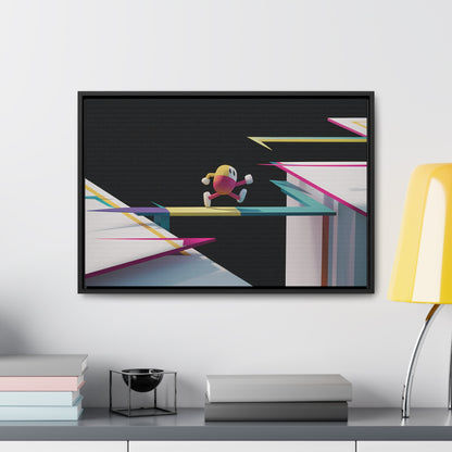 "Leaping Through Dimensions" - Gallery Canvas Wraps, Horizontal Frame