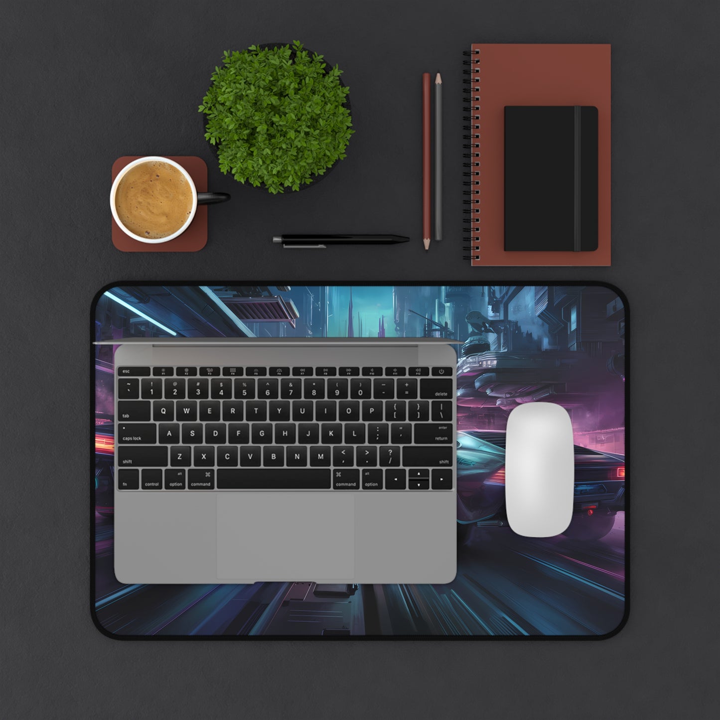 Night Race - Desk Mat