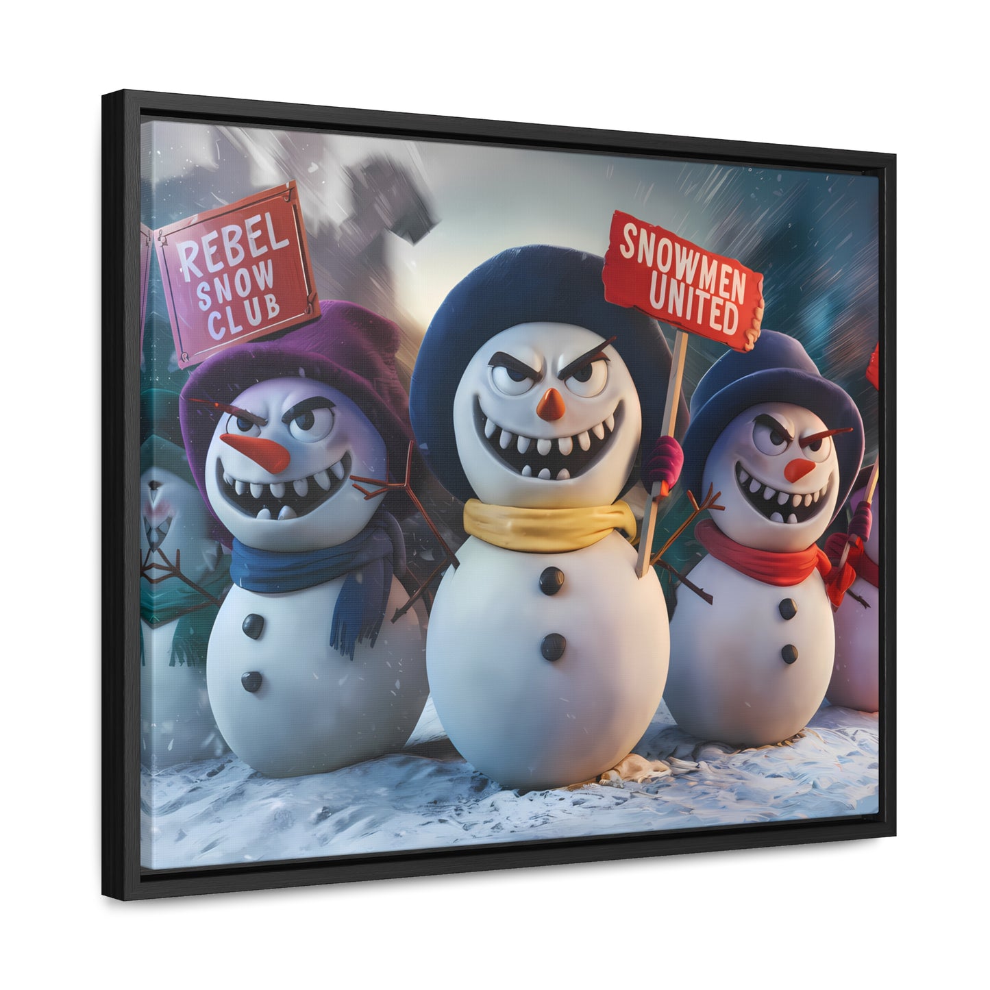 Frosty Revolt - Gallery Canvas Wraps, Horizontal Frame