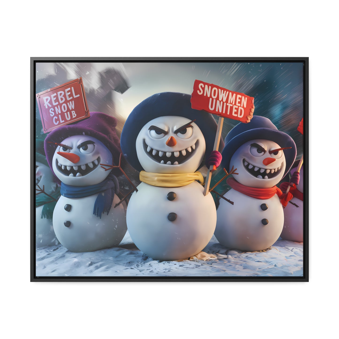 Frosty Revolt - Gallery Canvas Wraps, Horizontal Frame