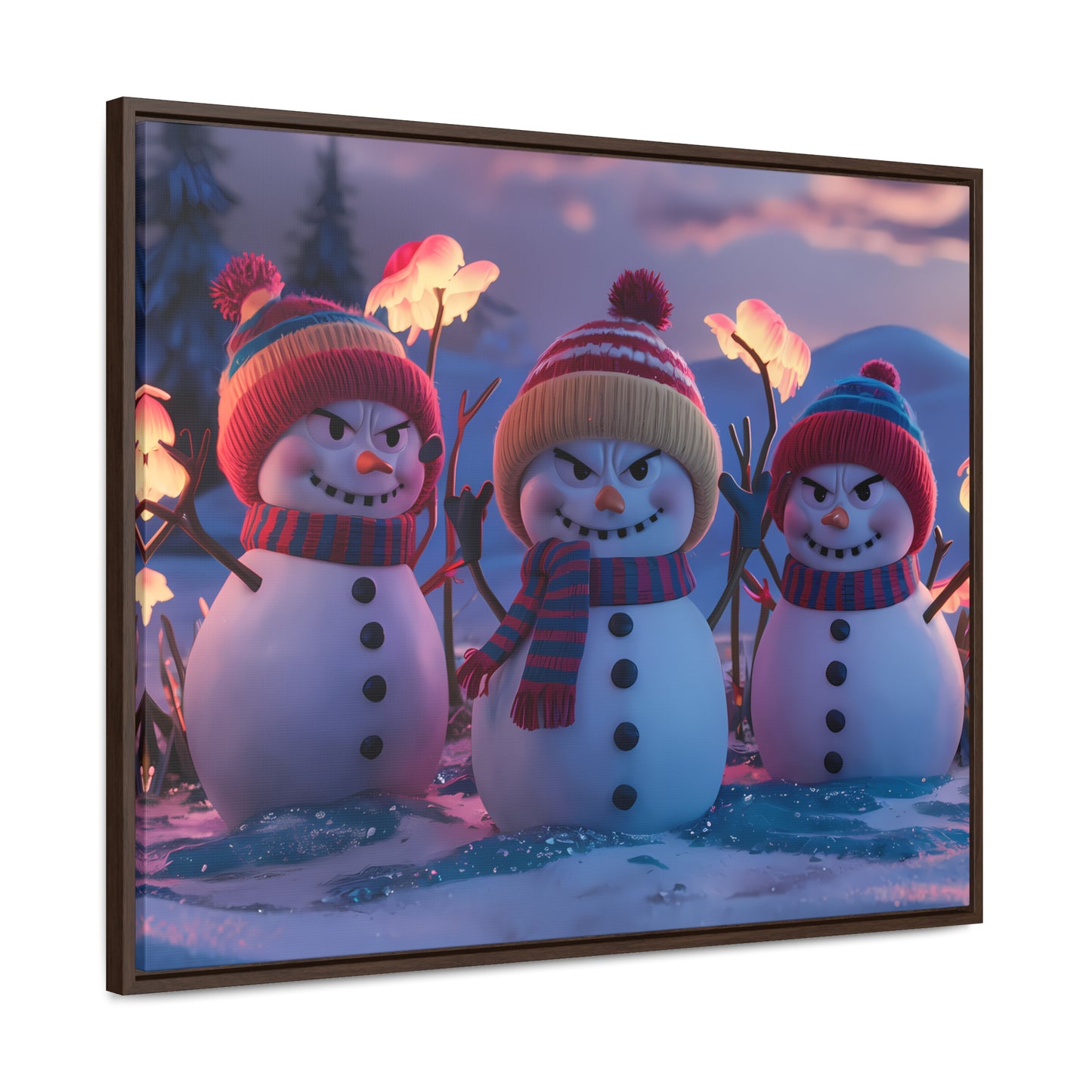 Frosty Troublemakers - Gallery Canvas Wraps, Horizontal Frame