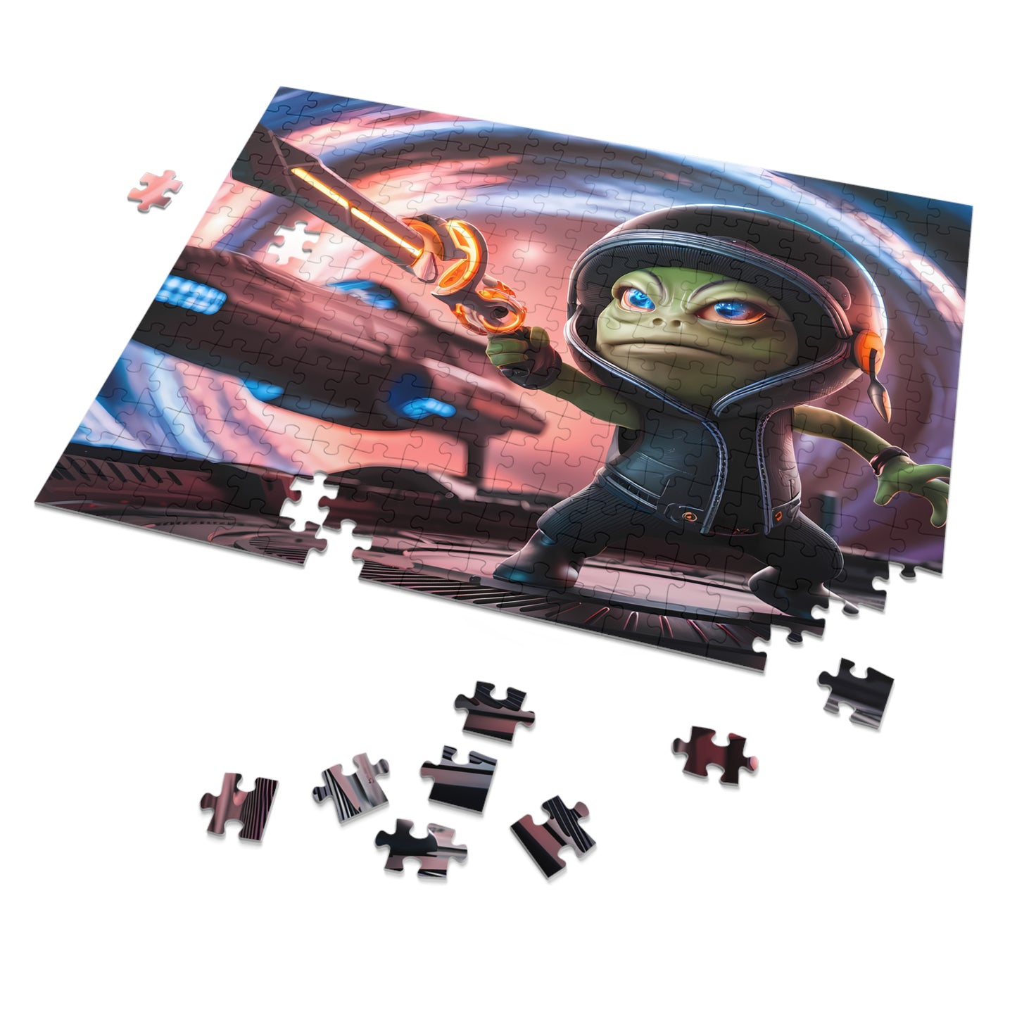 Space Lizard Commander - Jigsaw Puzzle (30, 110, 252, 500,1000-Piece)