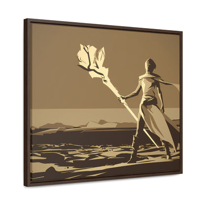 Wanderer of the Desolate Lands - Gallery Canvas Wraps, Horizontal Frame