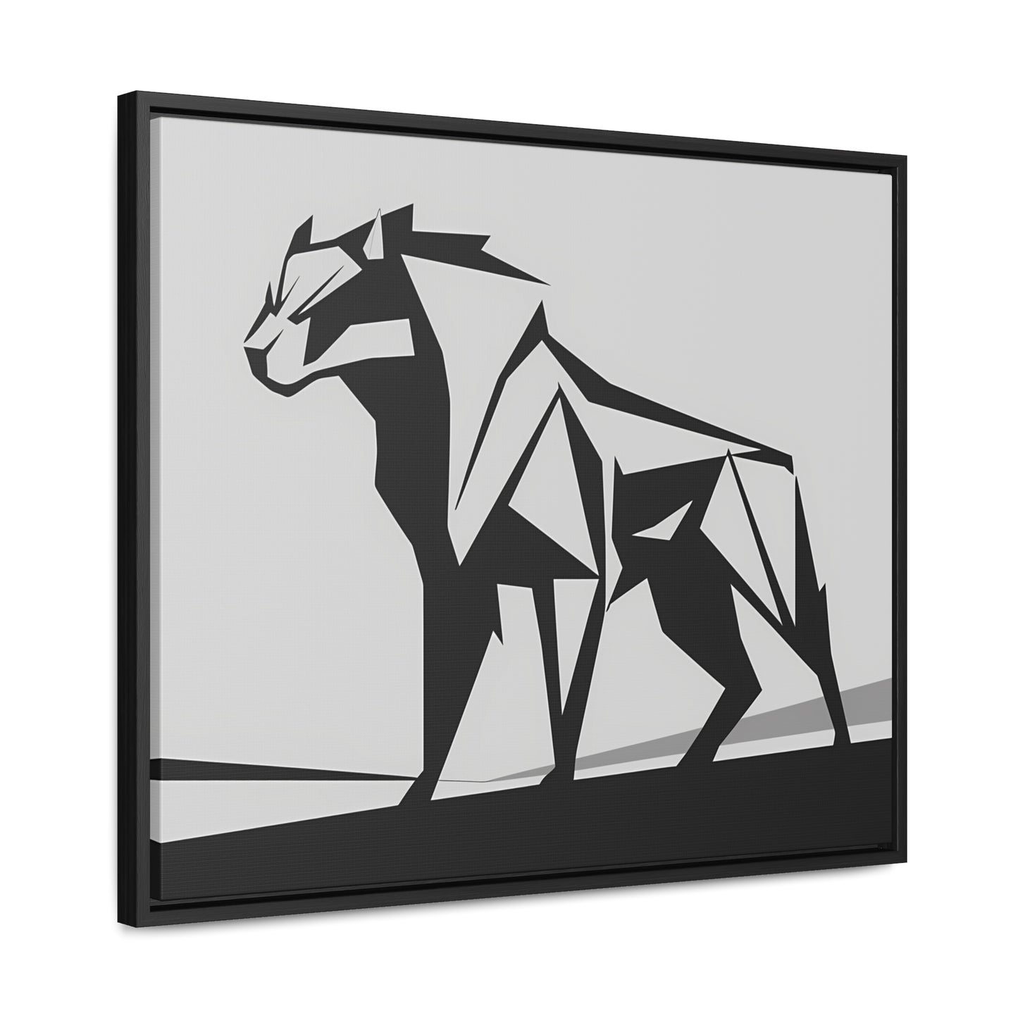 Geometric Beast - Gallery Canvas Wraps, Horizontal Frame