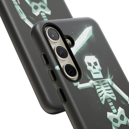 Geometric Skeleton Swordsman - Smartphone Tough Cases