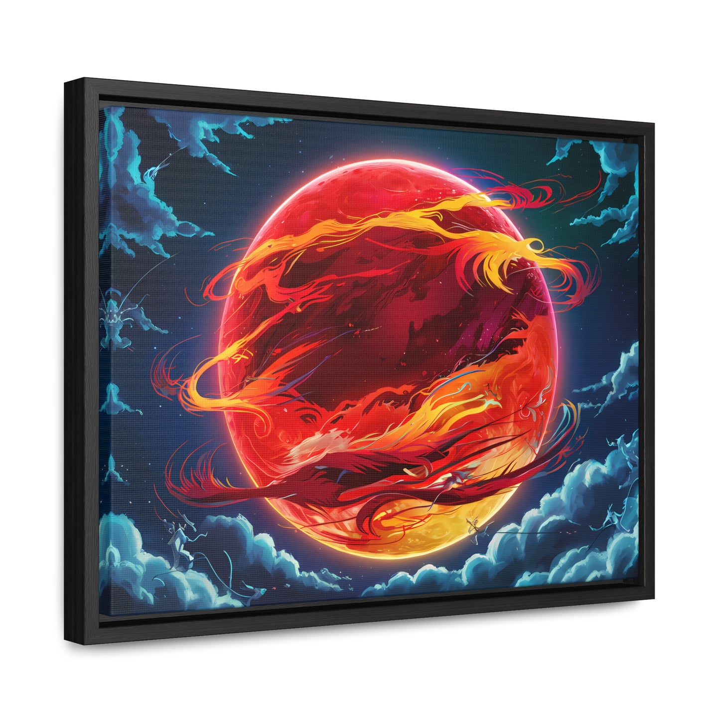 Eclipse of the Eternal Phoenix - Gallery Canvas Wraps, Horizontal Frame