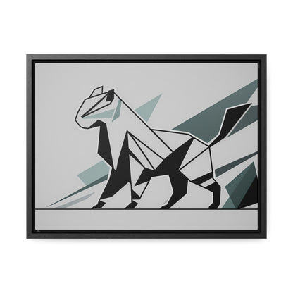 Fractured Feline Form - Gallery Canvas Wraps, Horizontal Frame