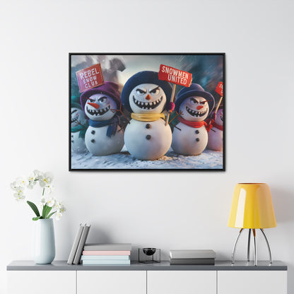 Frosty Revolt - Gallery Canvas Wraps, Horizontal Frame