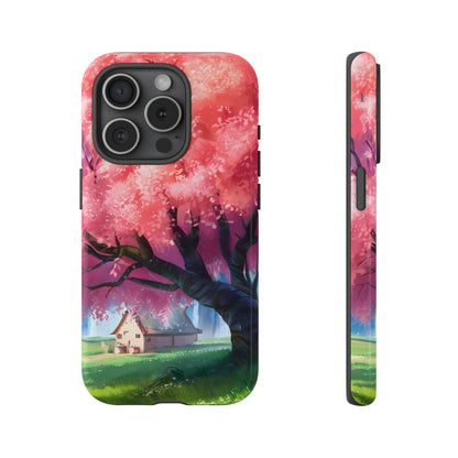 Idyllic Cherry Blossom and a Hut - Smartphone Tough Cases