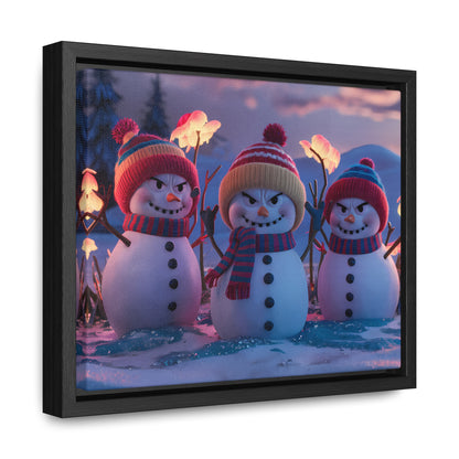 Frosty Troublemakers - Gallery Canvas Wraps, Horizontal Frame