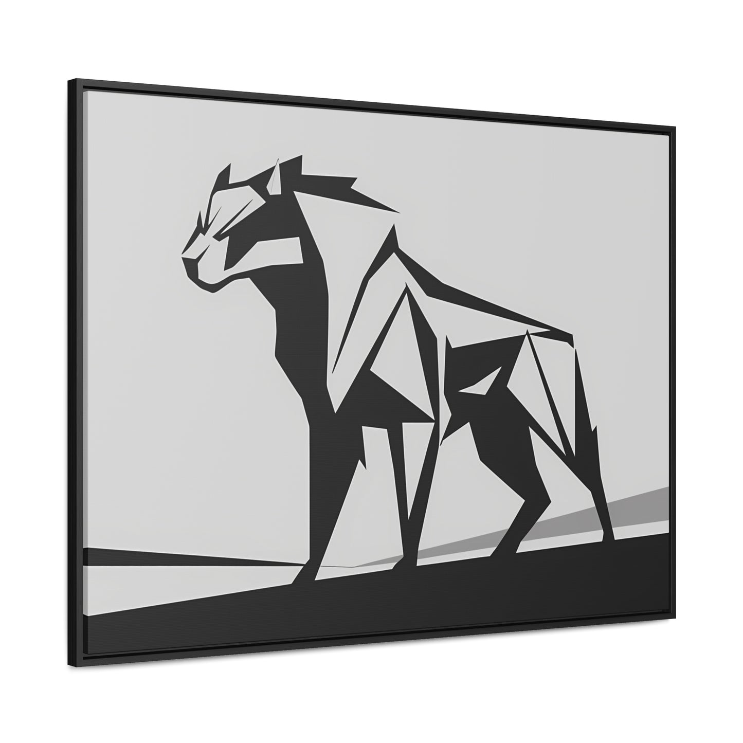 Geometric Beast - Gallery Canvas Wraps, Horizontal Frame