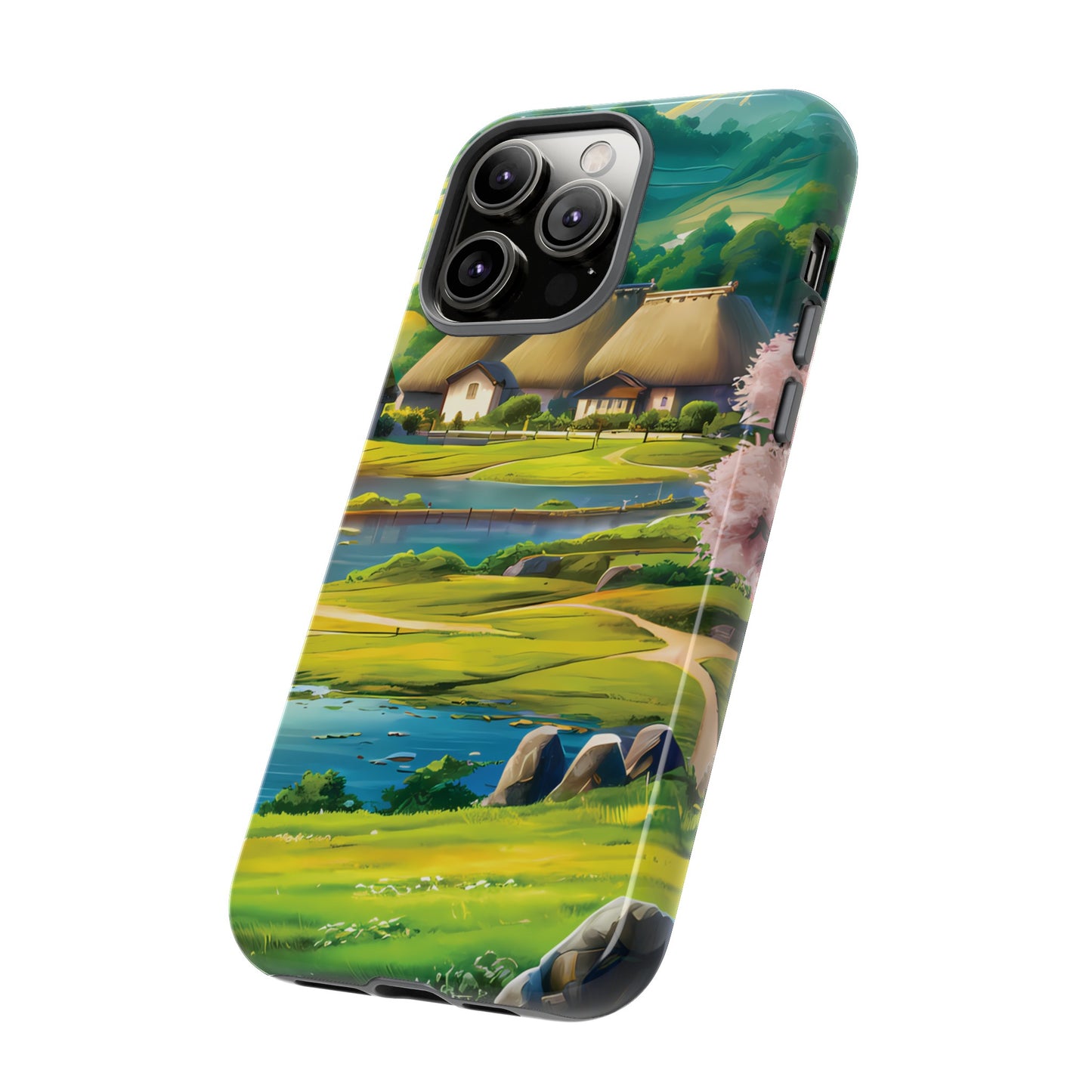 Idyllic Anime Village - Smartphone Tough Cases