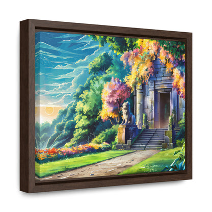 Sanctuary of the Forgotten Dawn - Gallery Canvas Wraps, Horizontal Frame