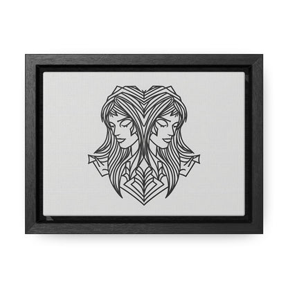 Dual Reflections - Gallery Canvas Wraps, Horizontal Frame