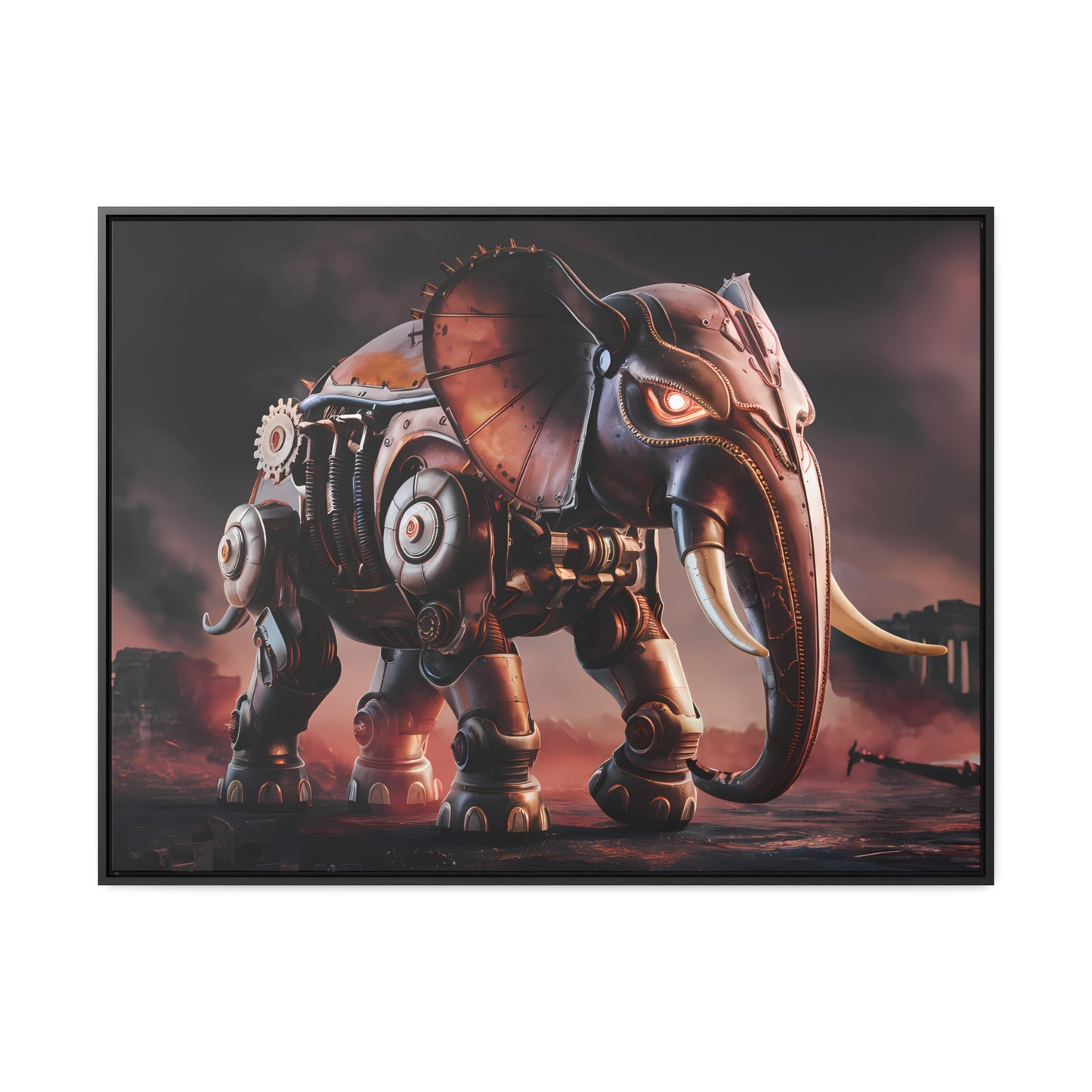 "Mechanized Titan of the Wasteland" - Gallery Canvas Wraps, Horizontal Frame