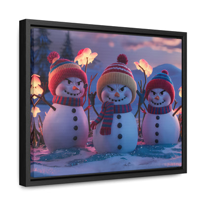 Frosty Troublemakers - Gallery Canvas Wraps, Horizontal Frame