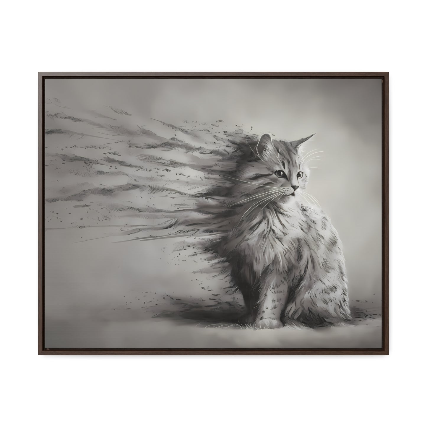 Ephemeral Whiskers - Gallery Canvas Wraps, Horizontal Frame