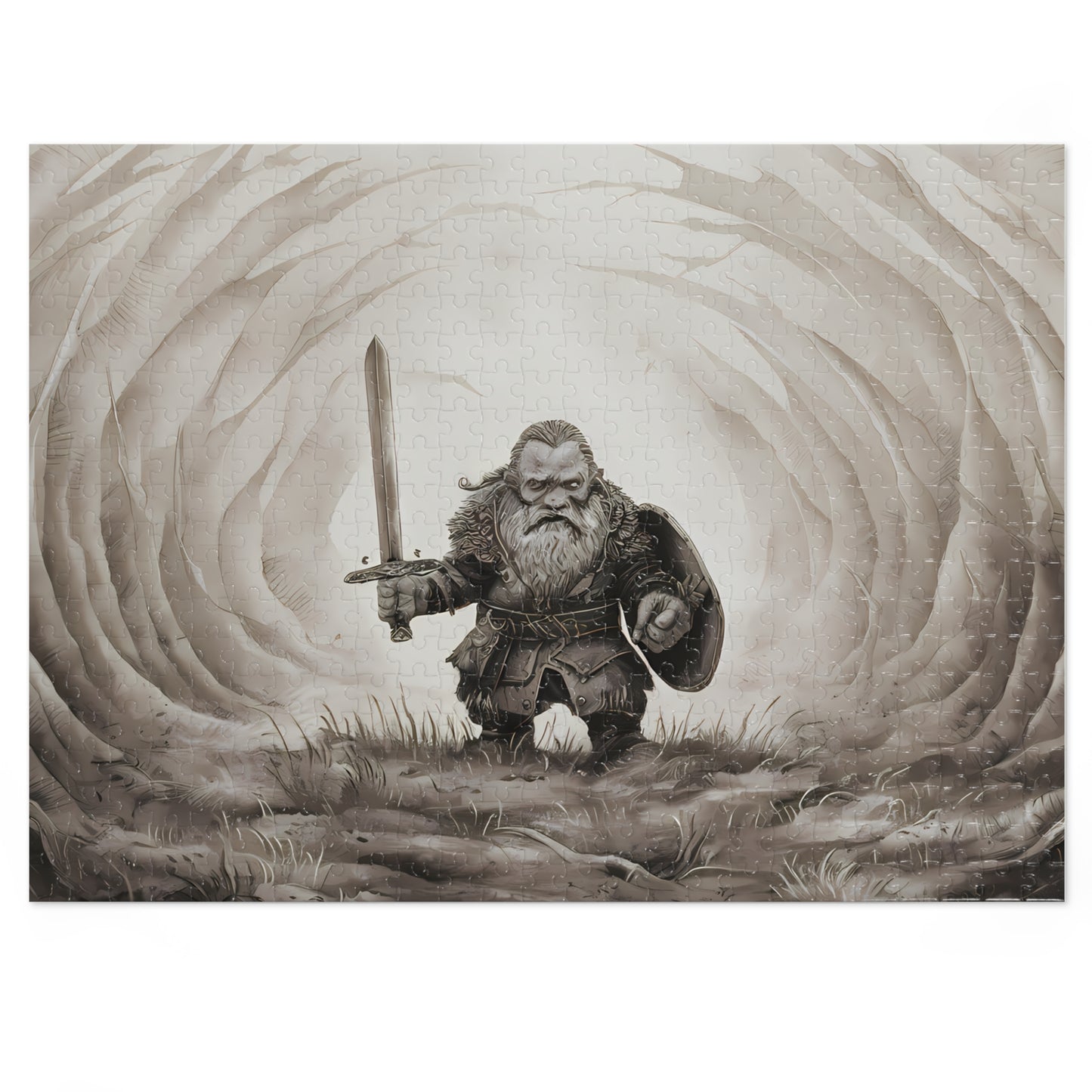 The Last Stand of the Woodland Dwarf - Jigsaw Puzzle (30, 110, 252, 500,1000-Piece)