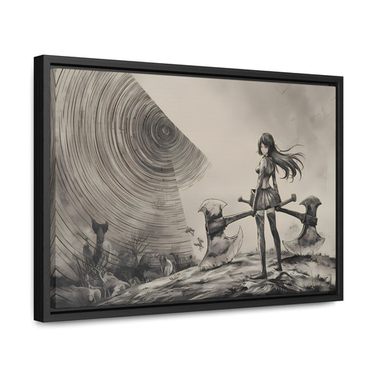 Echoes of the Abyss - Gallery Canvas Wraps, Horizontal Frame