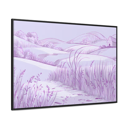 Whispers of the Lavender Hills - Gallery Canvas Wraps, Horizontal Frame