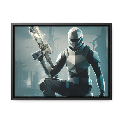 Guardian of the Futuristic Citadel - Gallery Canvas Wraps, Horizontal Frame