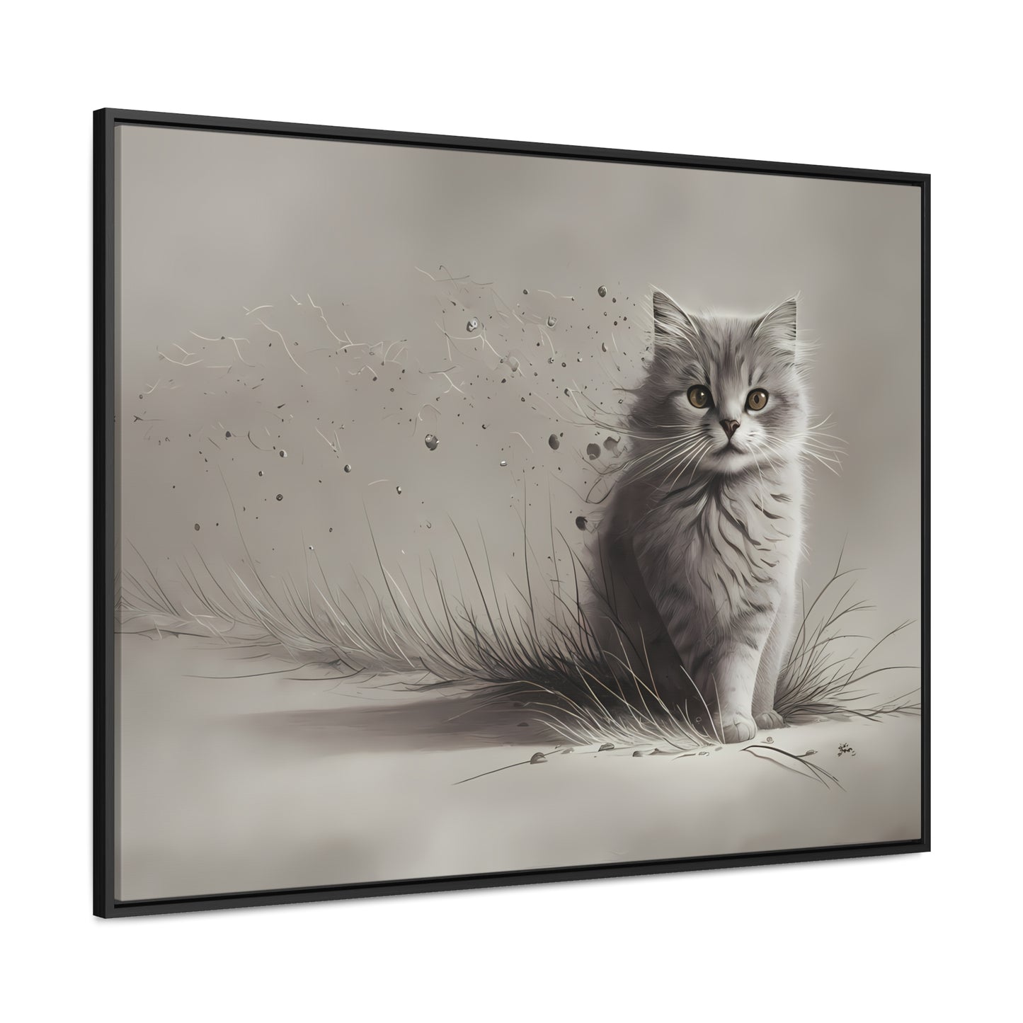 Whiskers in the Wind - Gallery Canvas Wraps, Horizontal Frame