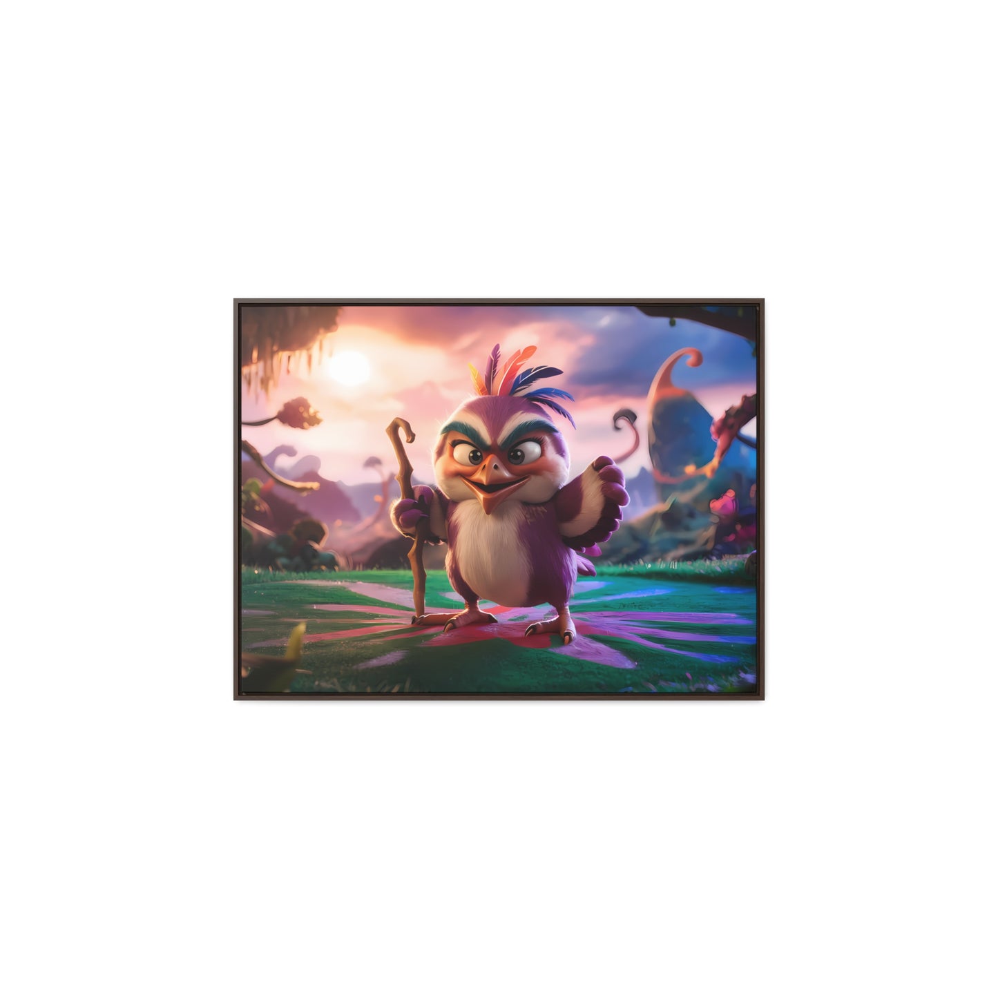 Guardian of the Enchanted Forest - Gallery Canvas Wraps, Horizontal Frame